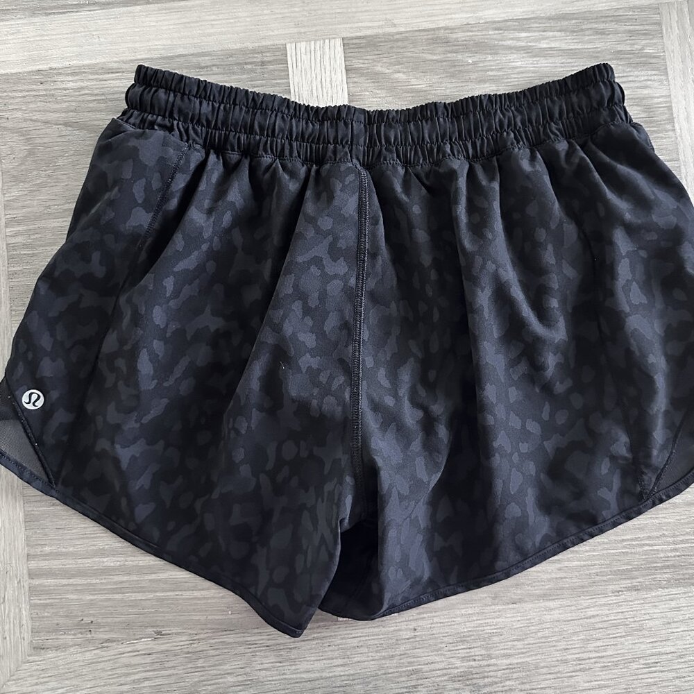 lululemon athletica Black Patterned Athletic Shorts